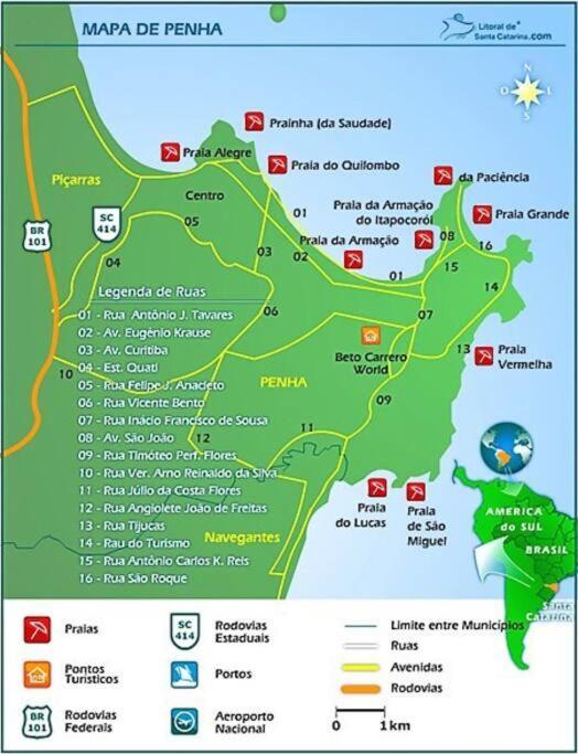 Kitinete Girassol 1 - Penha Sc - Beto Carrero Villa Ngoại thất bức ảnh